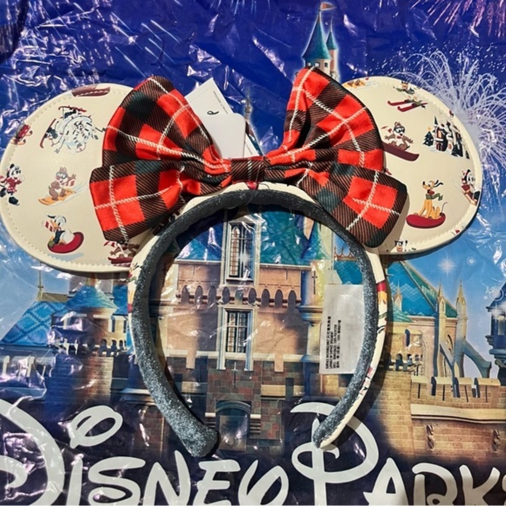Disney Christmas Sledding Character Headband